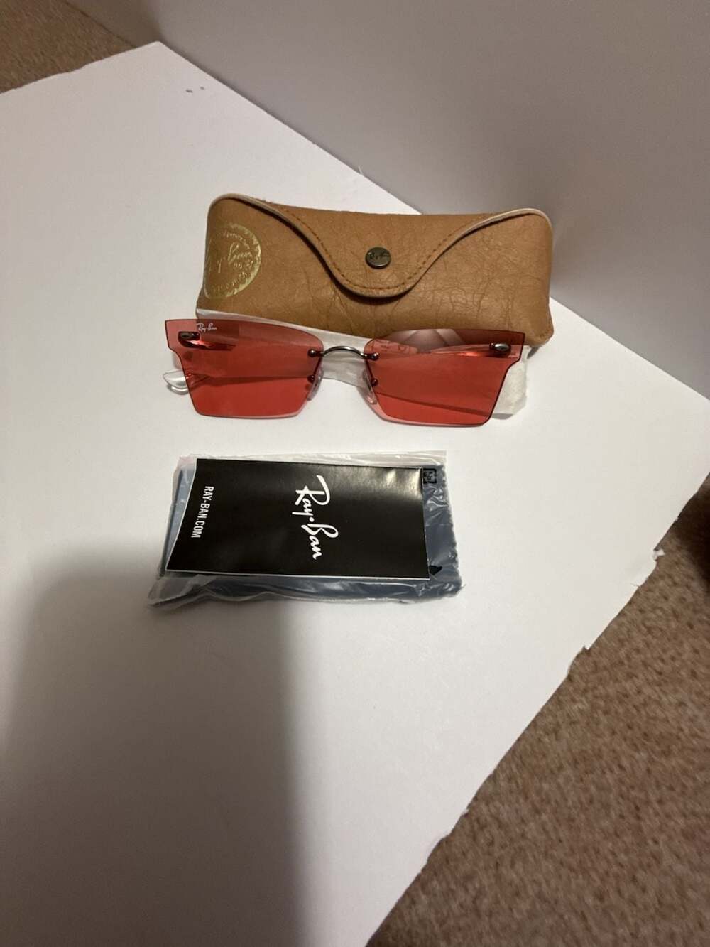 Ray-Ban XIME BIO-BASED Sunglasses RB3730 004/84 64-15 Gunmetal and Pink